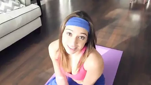 minyon latina üvey kardeş seks ile kardeş içinde yoga pantolon pov