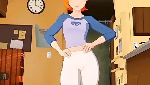 Gwen Tenison feom ben ten seksi bir dans yapıyor