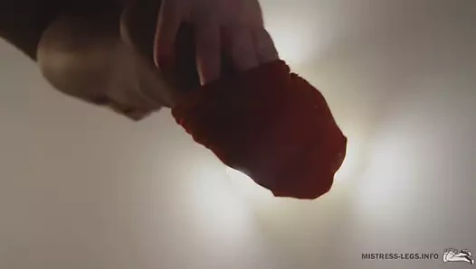 pov sniff benim naylon çorap ve ayaklar köle