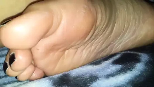 benim kız tatlı ayaklar ile siyah cila 2