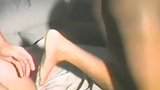 Duşta sonra yatakta ırklararası eylem