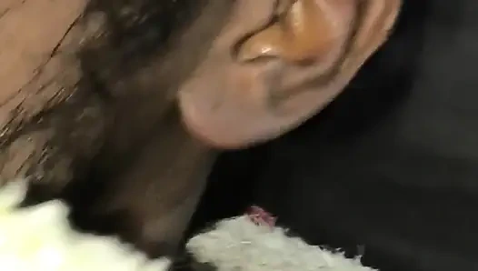 Bihar mommy likes to fuck Dirty Pooja's big black cock and take her throat deep