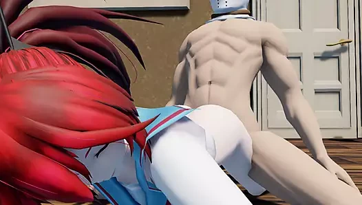 Genç bir fahişenin cezası. genç sürtük onun için her şeye izin verildiğini düşündü ve bunun için büyük bir yük aldı