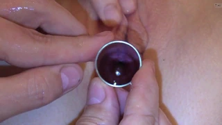 Bir peehole içinde muhteşem görünüm