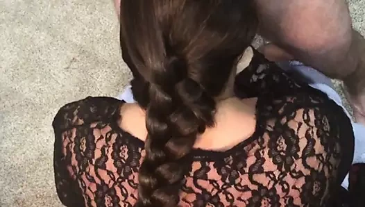 anal oral seks örgülü saç. esmer karısı