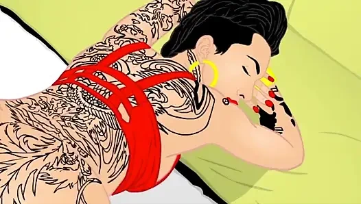 Bella en iyi sakso çekiyor ve büyük götüyle sert bir büyük zenci yarağına biniyor