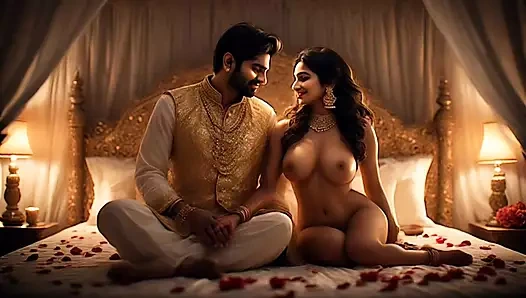 Hintli kadın kocasıyla ev yapımı seks videosu