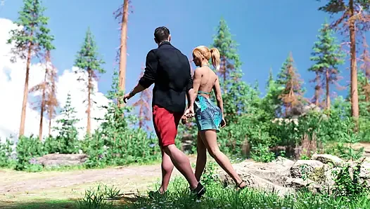 Cuckold Stepson Caught Stepmom Sucking His Friend Cock In Forest