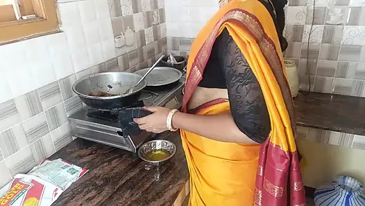 Tamil house wife Kitchen romance