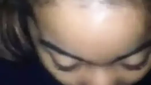 Siyah bir güzellik tarafından sıcak bj - pov