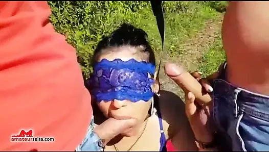 Tutkulu çiftlerle spontane amatör derleme