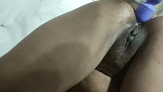 Hindi Audio Doggy Style Anal To Hit Big Ass By Inserting Double Dildo in Ass