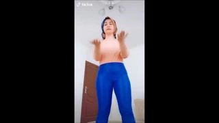 Tiktok, ateşli kız dansı, tozluk, tayt, yoga pantolonu