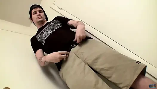 Heteroseksüel haydut Lex'in yüzüne boşalma