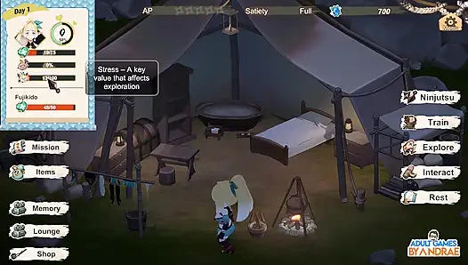 Kaç, elf ninjam! 3 boyutlu oyun bölüm 2 - Lizet'in eğitimi ve keşfi başlıyor