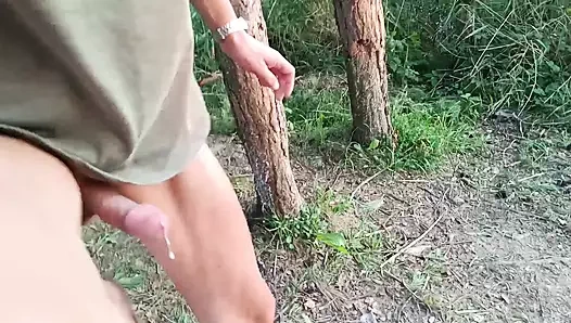 Doğada mastürbasyon ve boşalma ile dinlendim.