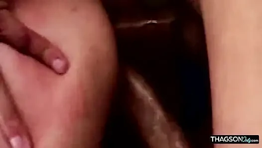 Blonde MILF Deepthroats Huge Cock and Gets Ass Stretched Wide