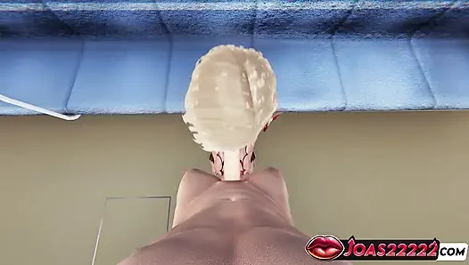 Trish metro 3d animasyon - oturma elle muamele, serbest eller sakso, gırtlağına kadar boşalma