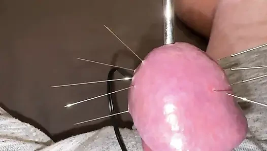 Yedi uzun iğne ve orgazm!