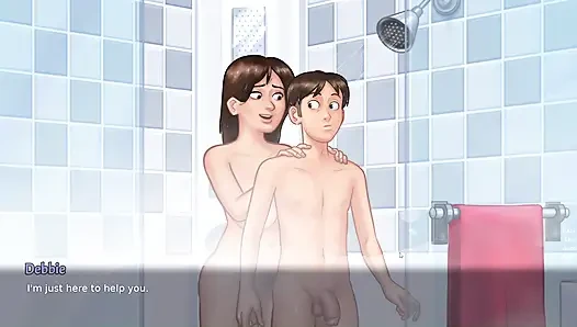 My Horny Stepmom Fucked me during shower - Summertime Saga