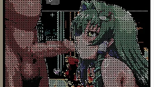 Hentai oyunu - touhou reimu pixel hentai seks animasyonu