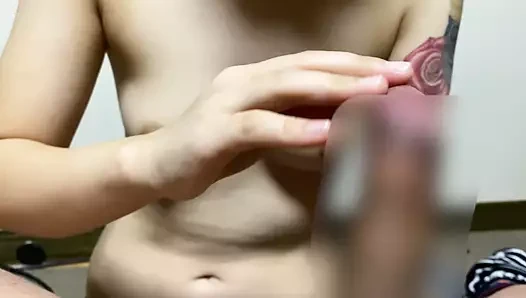 Tam göğüsleri ile boşalma, bukkake