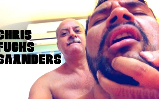 Üvey baba Chris Saanders'i sikiyor
