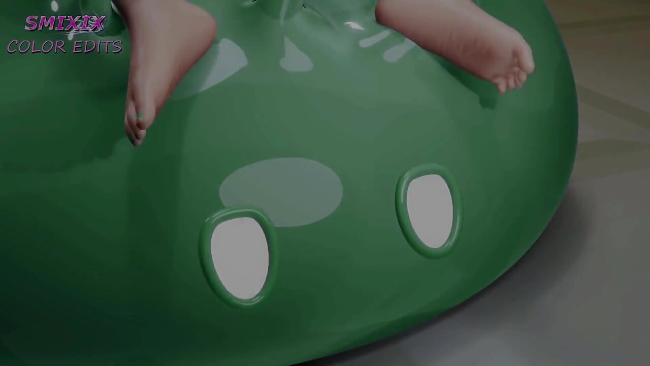 Mualani yeşil slime çifte penetrasyon ve oral seks dölleme ekstra döl kaplı genshin darbe hentai mmd 3d renk düzenleme smixix