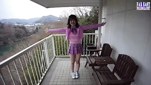 Cesur genç bir güzellik olarak prezervatif-gulp gezgin açık havada her sıcak damlayı boşaltıyor ep-3