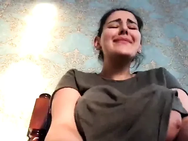 Turkish Monica masturbates while her big boobs wobble around