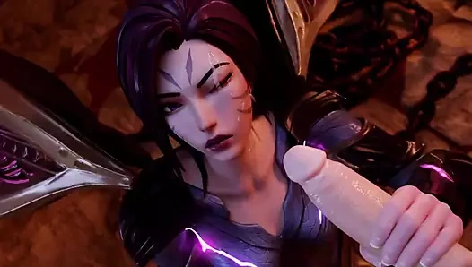 Kda kaisa yüzüne büyük bir döl alıyor