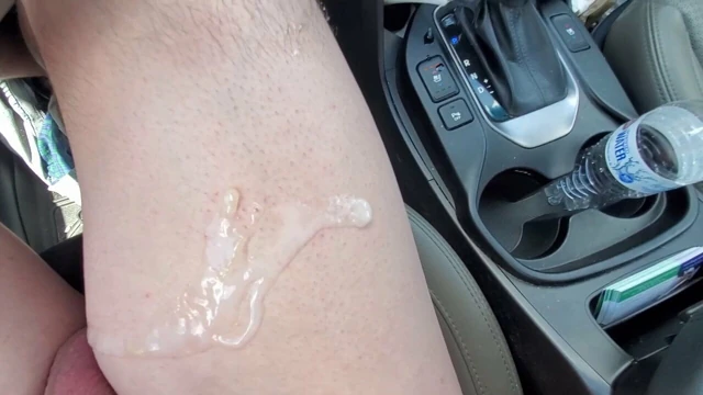 Gündelik chris' ilk vid - bir masajdan sonra arabada cumming
