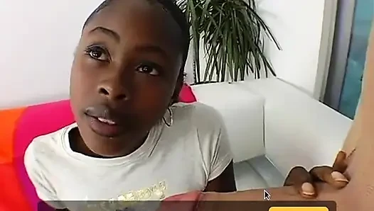Minyon fahişe Brown Suga büyük bir yarak alıyor