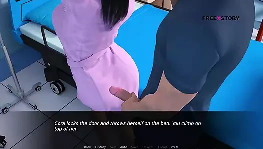 Alacakaranlık manoru - sahne 14 - jhon hemşire Cora ile hastanede sugar daddy oynayarak seks yapıyor