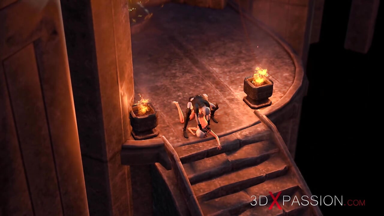Necromancer ritüeller yerine sert genç kızı sikiyor