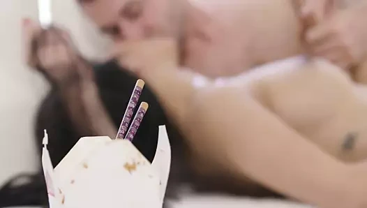 Asyalı sürtük için büyük zenci yarağı