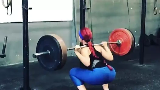 Rüzgarlı girk egzersiz squat