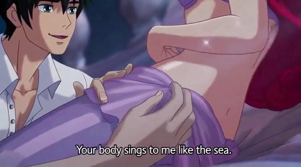 Ariel & Eric moonlit balcony passion - Romantic 3D Anime Love