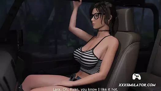 Lara Croft yoğun ntr sahnesinde inliyor