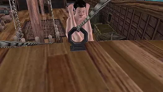 3 boyutlu animasyonlu seks videoları - güzel bir çift korsan gemisinde amcık yeme ve anal seks yapıyor