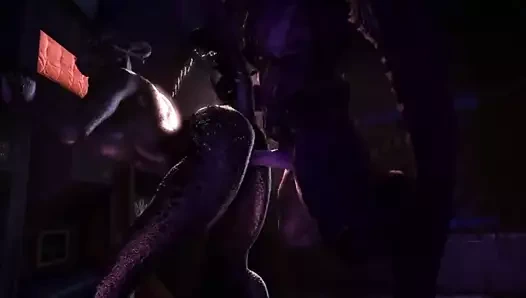 İri göğüslü iblis piliç