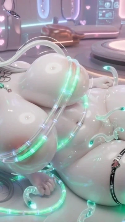 "Bağlı köle kız otomatik ipler damlayan amcığını sert sikiyor - büyük memeler 3d hentai | Klip 1