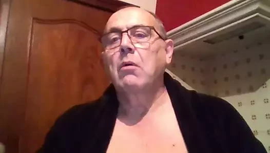Dede kameraya boşalıyor