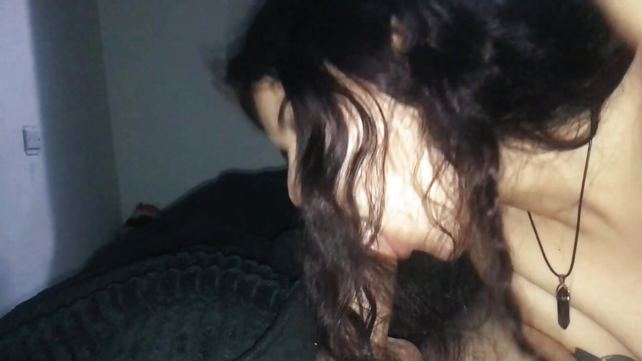 My submissive stepsister gives me an epic blowjob and swallows everything