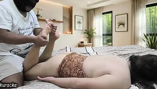 Where Relaxation Turns to Temptation. He's Hands, Her Weakness.