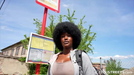 Çek sokakları 152: sevimli büyük memeli zenci kızla şenlik