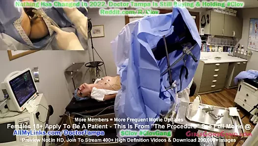 Blaire celeste, girlsgonegyno kliniğinde doktor Tampa'nın eldivenli ellerinde öğle yemeği molası sırasında prosedürden geçiyor