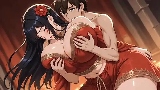 Ateşli üvey anne üvey oğlunun en iyi arkadaşını sikiyor