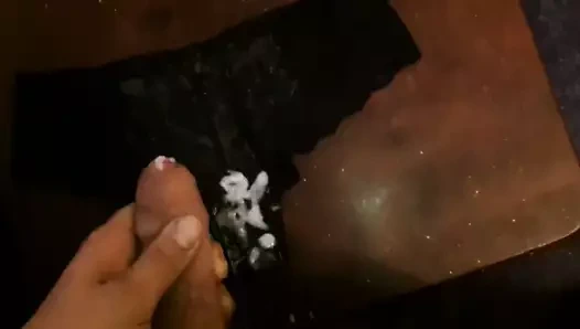 cumming on stolen panties