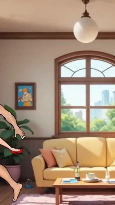 24 Year Old Girl Gets Hard Fucked by 36 Year Old Man in Living Room - Cartoon Animation | Clip 2
